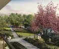 Apartamenty Nakielska otoczone są zielenią
