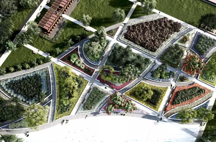 Design of green areas of the Lotników estate in Mielec
