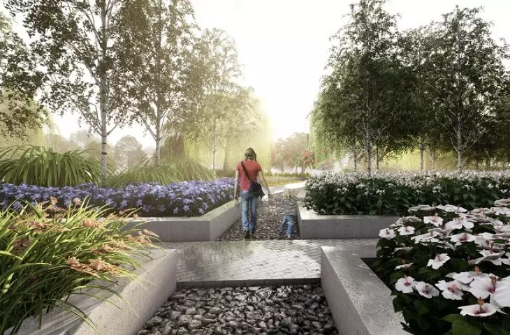 Green space of the estate