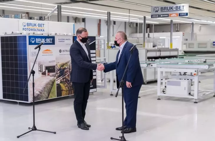 President Andrzej Duda at Bruk-Bet