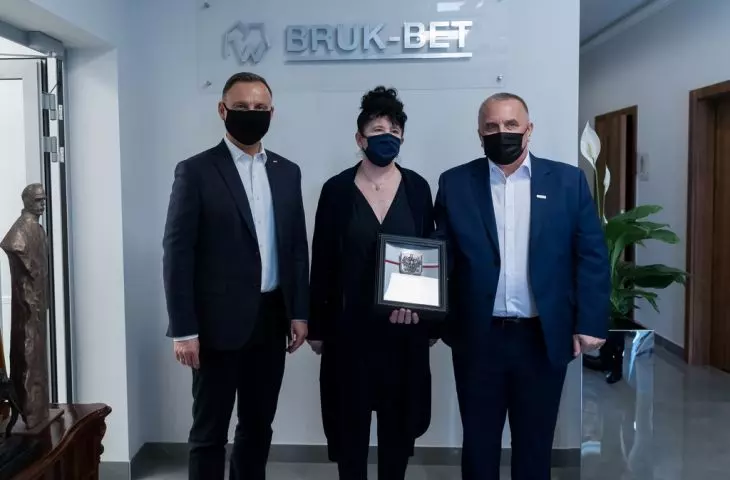 President Andrzej Duda at Bruk-Bet