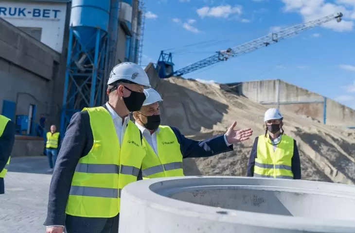 President Andrzej Duda at Bruk-Bet