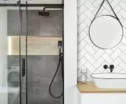 Bathroom with modern accessories