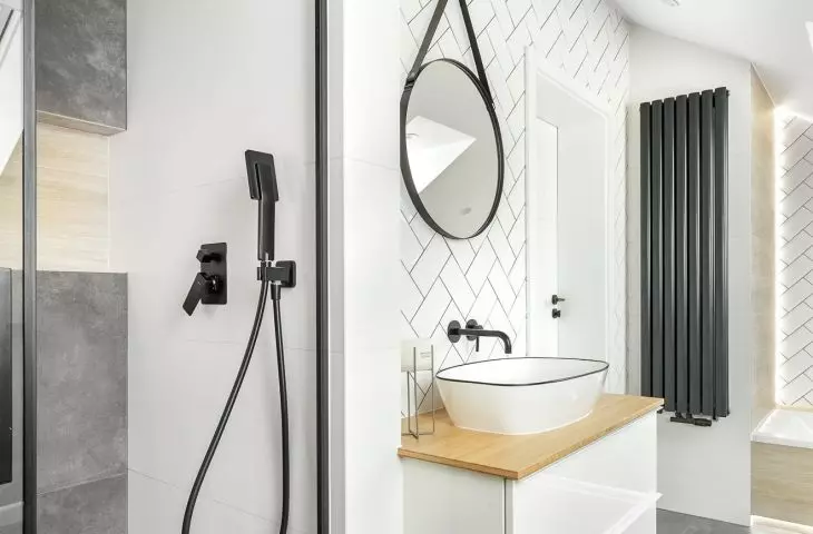Beton architektoniczny został zastosowany na podłodze
