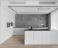 Minimalist apartment in Szczęśliwice, kitchen