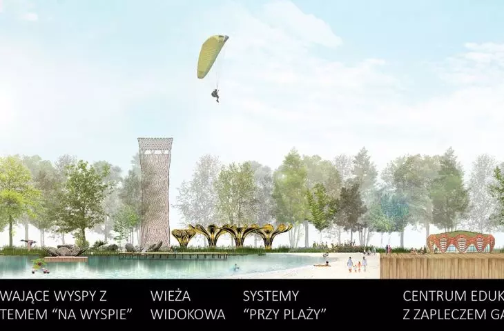 Urban wetlands, cross section AA