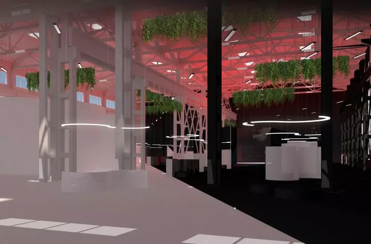Multisensory spaces inspired by painting, hall