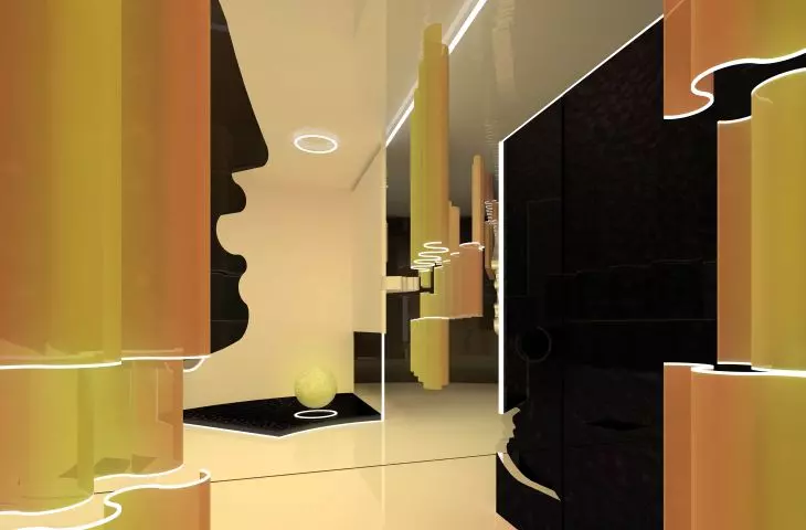 Interior inspired by Cubism and Impressionism