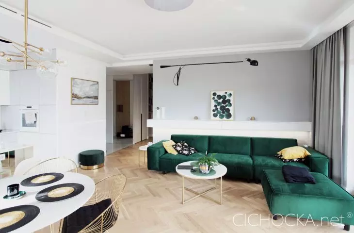 Wnętrze mieszakania 127 m², Mokotów, Warszawa