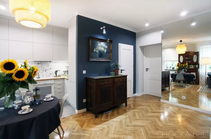 Wnętrze mieszkania 50 m², Mokotów, Warszawa