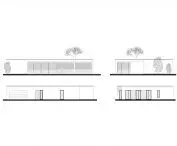One-storey house in Konin, elevations
