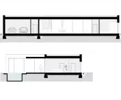 One-storey house in Konin, sections