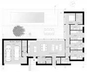 One-storey house in Konin, projection