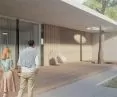 Taras z wkomponowanym drzewem