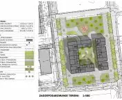 Co-living in Opole, land use plan