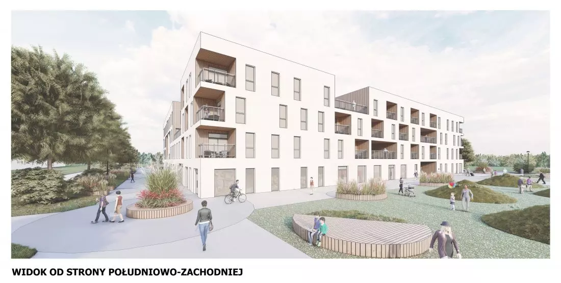 Widok osiedla od
strony południowo-zachodniej