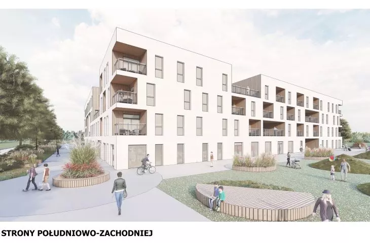 Widok osiedla od strony południowo-zachodniej