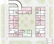 Co-living in Opole, first floor plan