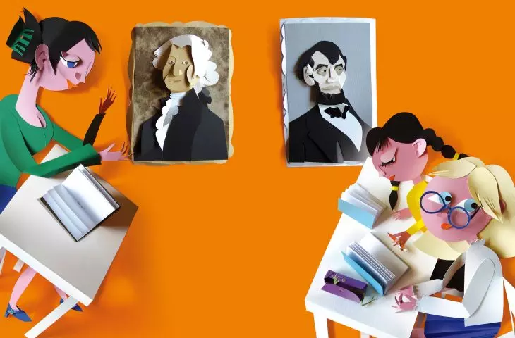 ilustracja do książki „Porady dla małych dziewczynek”, Mark Twain, wydawnictwo „List”, 2017