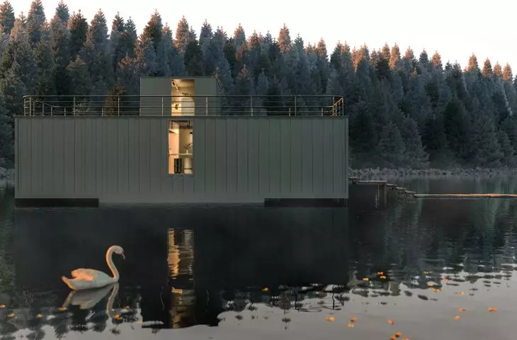 VATN summer house was built in a shipping container