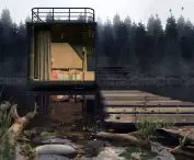 Summer house with large glazing