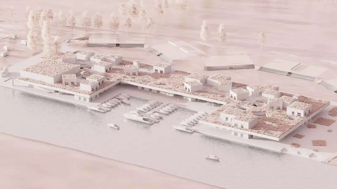 Marina w Gliwicach widok
z góry