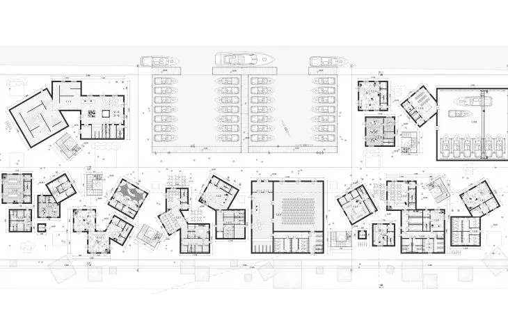 Marina in Gliwice, first floor plan