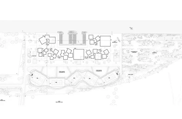 Gliwice marina, site development plan