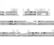 Gliwice marina, elevations