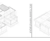 scheme of building a house from prefabricated elements