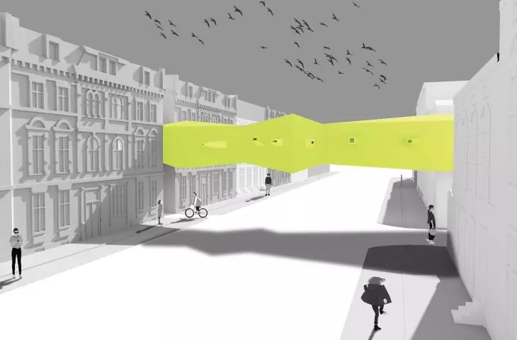 Street contemplation platform in Koszalin