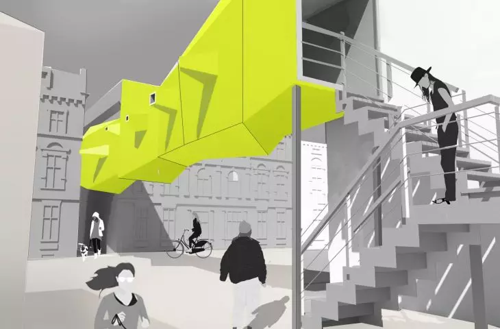 The platform is a temporary development