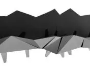 Street contemplation platform, mockup