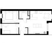 Apartment in Szczecin, projection