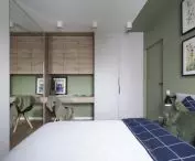 Wood, white and green - bedroom themes