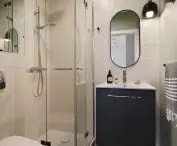 Minimalist bathroom houses all the essentials