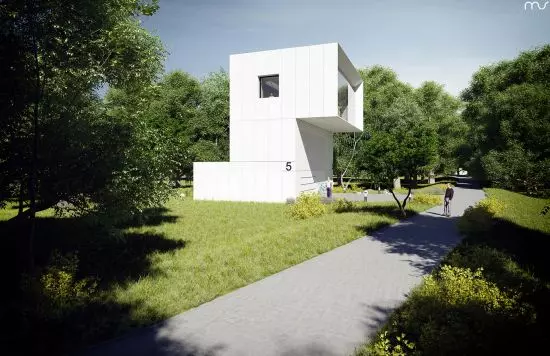 dom inspirowany formą peryskopu dom inspirowany formą peryskopu