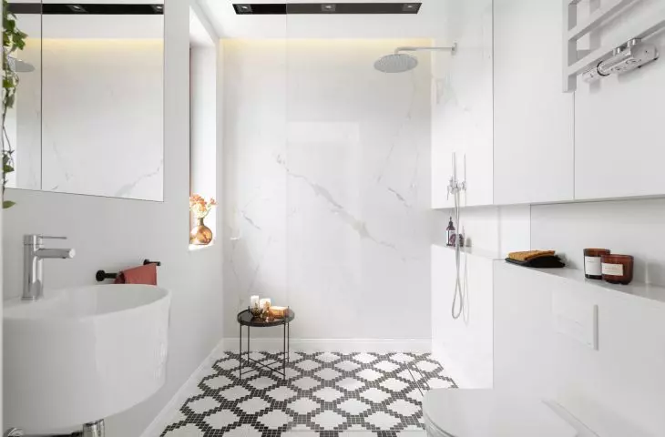 The second bathroom, which overlooks the bedroom