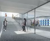 wizualizacja, wnętrze galerii