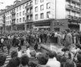 May 3, 1989, Solidarity rally at the underpass on Świdnicka Street.