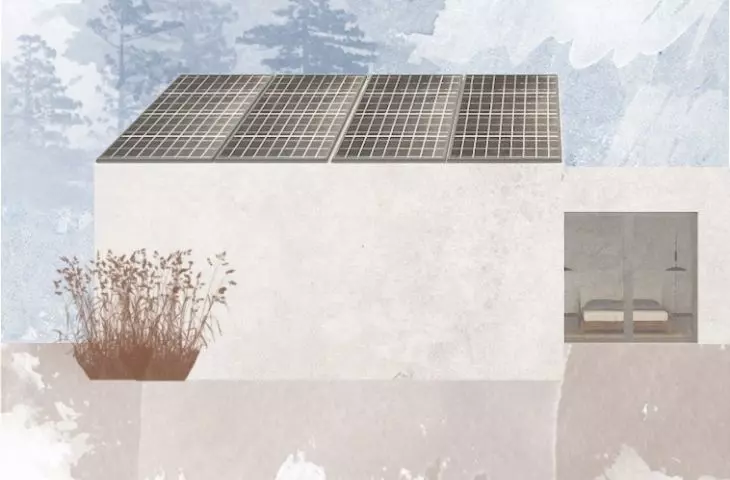 Photovoltaic panels can be installed on sloping roofs