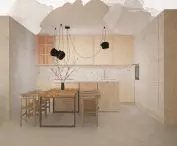 The interiors are decorated in natural colors