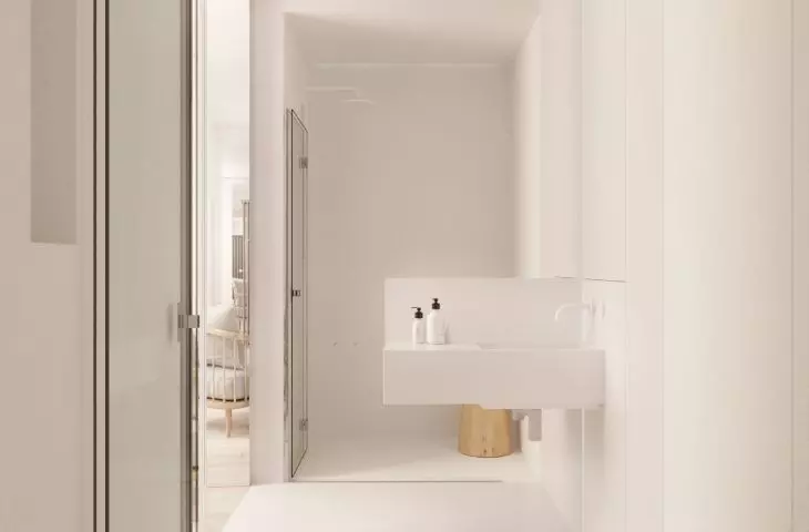 Minimalistyczna łazienka 