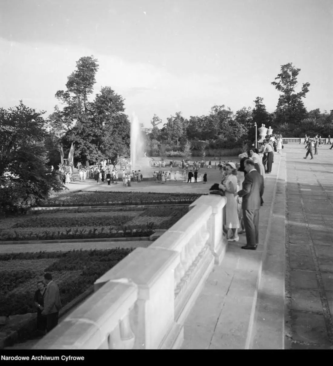 Fontanna w Centralnym
Parku Kultury i Wypoczynku w Warszawie, 1955 rok