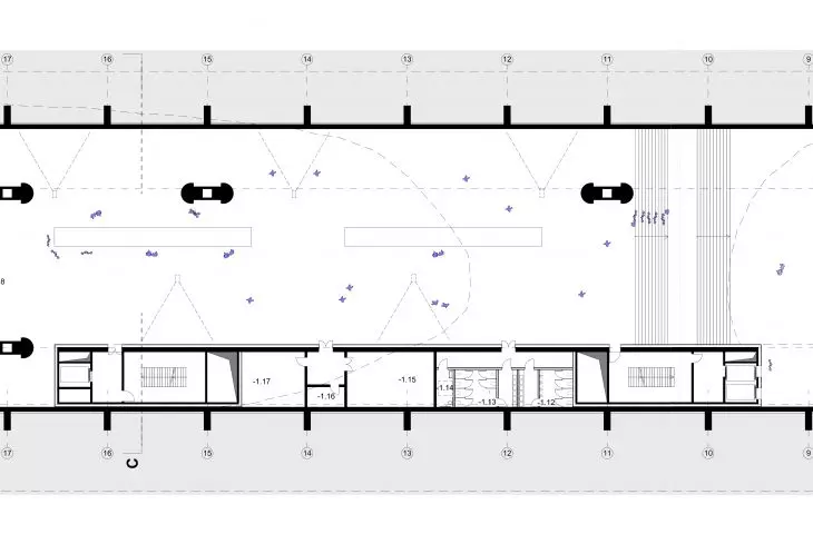 Miejskie Centrum Kultury, rzut poziomu -1