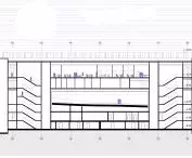 Miejskie Centrum Kultury, przekrój BB