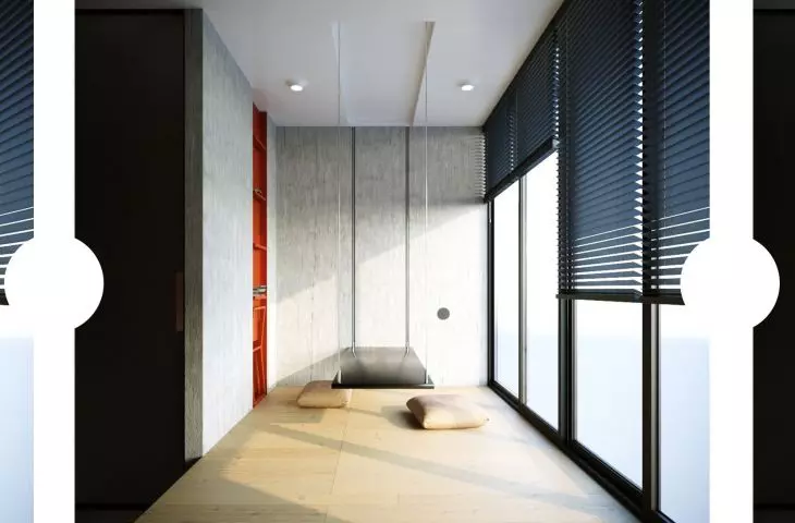Premium student house, łóżko schowane w podeście