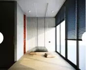 Premium student house, łóżko schowane w podeście