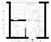 Premium student house, rzut