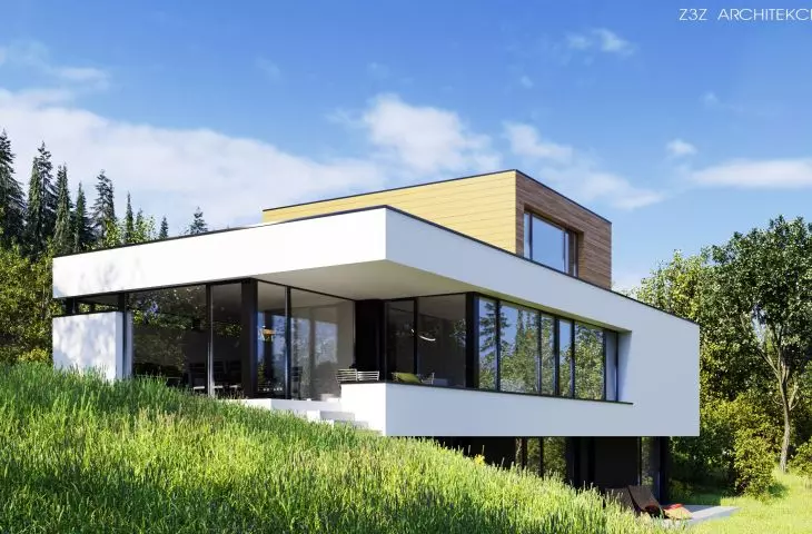 Large glazing brings light into interiors